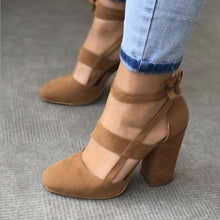 Load image into Gallery viewer, Gtime Sexy High Heel Ankle Strap Pumps Women Gladiator Sandals Fashion Rome Style Female Party Wedding 8cm Pump Shoes SE040