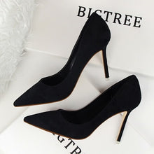 Load image into Gallery viewer, BIGTREE shoes Women's high heels sexy pumps Blue heels 2019 Female party shoe ladies stiletto pointed fashion zapatos de mujer