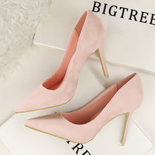 Load image into Gallery viewer, BIGTREE shoes Women's high heels sexy pumps Blue heels 2019 Female party shoe ladies stiletto pointed fashion zapatos de mujer