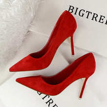 Load image into Gallery viewer, BIGTREE shoes Women's high heels sexy pumps Blue heels 2019 Female party shoe ladies stiletto pointed fashion zapatos de mujer
