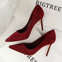 Load image into Gallery viewer, BIGTREE shoes Women's high heels sexy pumps Blue heels 2019 Female party shoe ladies stiletto pointed fashion zapatos de mujer